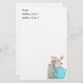 Tea Time Stationery Briefpapier (Voorkant / Achterkant)