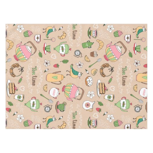 Tea Time Tafelkleed (Voorkant (Horizontaal))