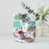 Tea time Tea cup briefkaart voor postkruising (Staand voorkant)