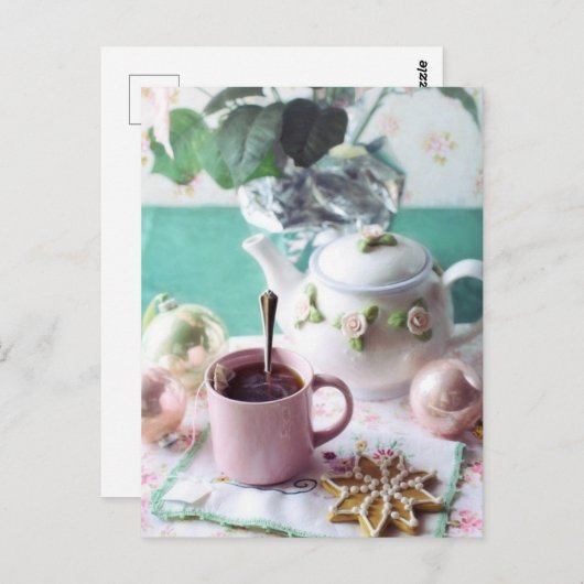 Tea time Tea cup briefkaart voor postkruising