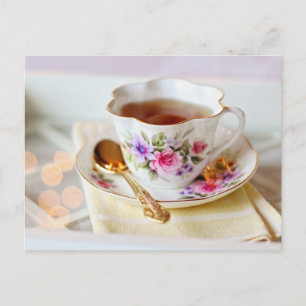 Tea time Tea cup briefkaart voor postkruising