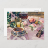Tea time Tea cup briefkaart voor postkruising (Voorkant / Achterkant)