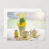 Tea time Tea cup briefkaart voor postkruising (Voorkant / Achterkant)