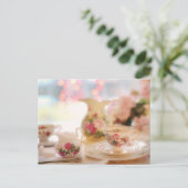 Tea time Tea cup briefkaart voor postkruising (Staand voorkant)