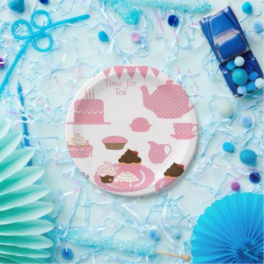 Tea Time Tea Cups Papieren Bordje (Feest)