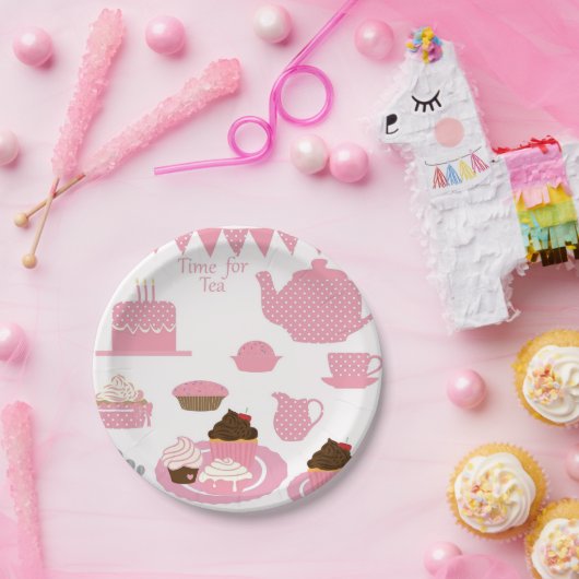 Tea Time Tea Cups Papieren Bordje (Feest)