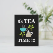 Tea Time Tea Lover Tea Cup Briefkaart (Staand voorkant)