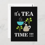 Tea Time Tea Lover Tea Cup Briefkaart (Voorkant / Achterkant)