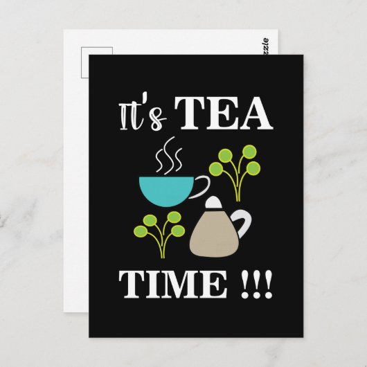 Tea Time Tea Lover Tea Cup Briefkaart (Voorkant / Achterkant)