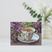 Tea time Tea room briefkaart postkruising (Staand voorkant)