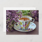 Tea time Tea room briefkaart postkruising (Voorkant / Achterkant)