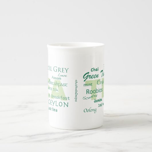Tea Time-Tea Varieties Porselein Kop (Voorkant)