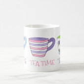 Tea Time Teacups Tea Party Pastel Koffiemok (Center)