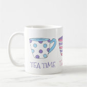 Tea Time Teacups Tea Party Pastel Koffiemok (Links)