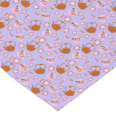 Tea Time Teapot Teacup Bord Copper Kettle patroon Korte Tafelloper (Hoek)