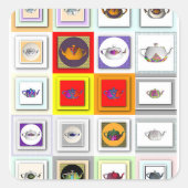 Tea Time theepot Stickers (Voorkant)