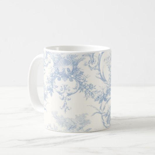 Tea Time Toile Koffiemok (Voorkant links)