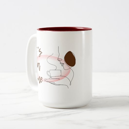 Tea Time Tweekleurige Koffiemok (Voorkant links)