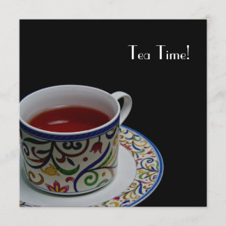 Tea Time. Uitnodiging