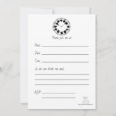 Tea time-uitnodiging voor theeliefhebbers kaart (Achterkant)