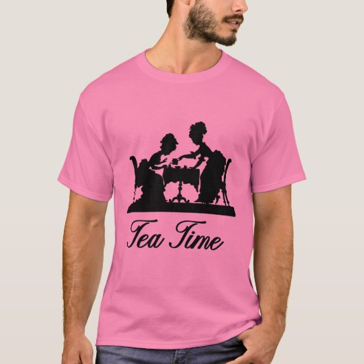 Tea Time Victoriaans dames T-shirt (Voorkant)
