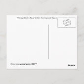 Tea Time -  Violets Tea Cup Briefkaart (Achterkant)