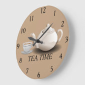 Tea Time Wall klok (Hoek)