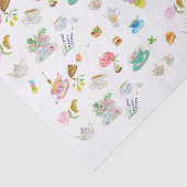 Tea Time Waterverf Patroon Tissuepapier (Detail)