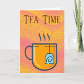 Tea Time Wenskaart Kaart (Voorkant)