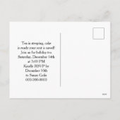 Tea Time with Cake Tea Party Feestdagenkaart (Achterkant)