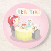 Tea Time Zandsteen Onderzetter (Voorkant)