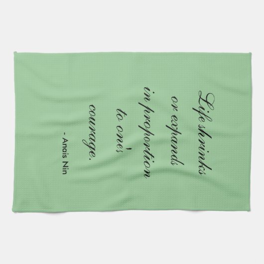 Tea Towel - Anais Nin life groeit uit Theedoek (Horizontaal)