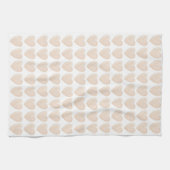 Tea Towel - Beige Love Hearts Theedoek (Horizontaal)