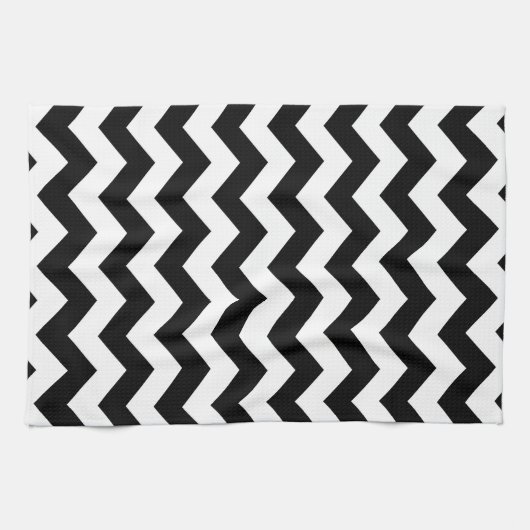 Tea Towel - Black Zipzags Theedoek (Horizontaal)