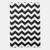 Tea Towel - Black Zipzags Theedoek (Verticaal)