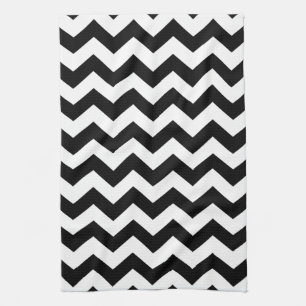 Tea Towel - Black Zipzags Theedoek