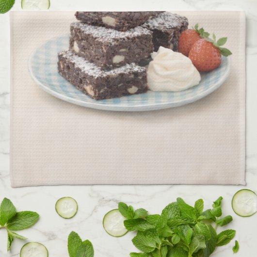 Tea Towel | Chocolate Brownies Kitchen Gift Theedoek (Gevouwen)