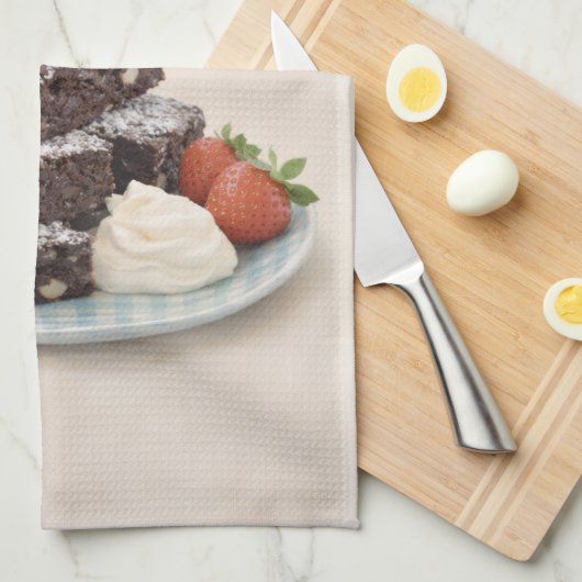 Tea Towel | Chocolate Brownies Kitchen Gift Theedoek (Quarter Fold)
