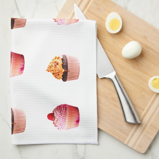 Tea Towel Cupcakes Theedoek (Quarter Fold)