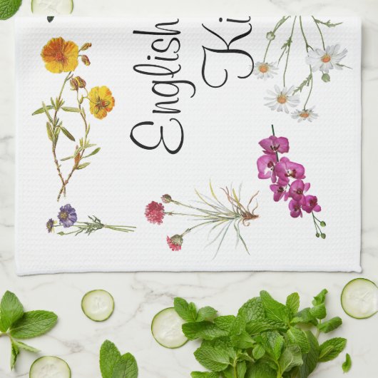 Tea Towel - English Country Kitchen Theedoek (Gevouwen)