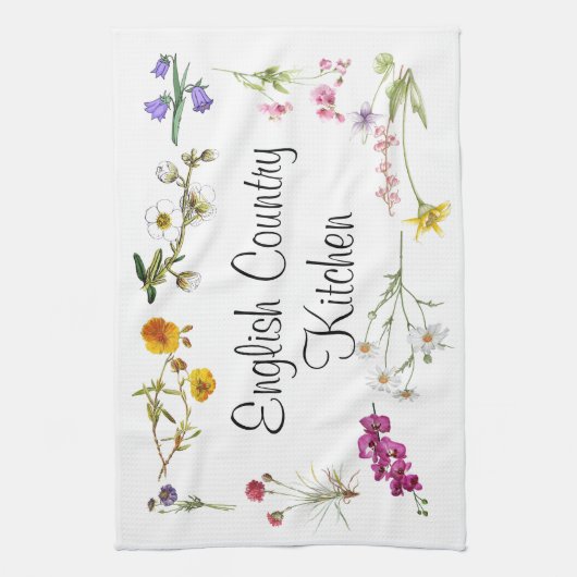 Tea Towel - English Country Kitchen Theedoek (Verticaal)