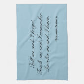 Tea Towel - Franklin citeert: betrekken Theedoek (Verticaal)