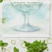 Tea Towel | Gin & Tonic Lemon Mint Kitchen Gift Theedoek (Gevouwen)