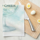 Tea Towel | Gin & Tonic Lemon Mint Kitchen Gift Theedoek (Quarter Fold)
