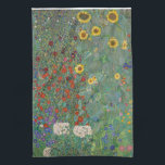 TEA TOWEL : GUSTAV KLIMT : BOERDERIJ GARDEN THEEDOEK<br><div class="desc">THA TOWEL : GUSTAV KLIMT : BOERDERIJ GARDEN MET ZONKEREN</div>