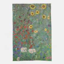 TEA TOWEL : GUSTAV KLIMT : BOERDERIJ GARDEN