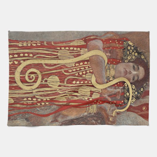 TEA TOWEL : GUSTAV KLIMT : HYGIEIA THEEDOEK (Horizontaal)
