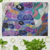 TEA TOWEL : GUSTAV KLIMT : VIRGIN THEEDOEK (Gevouwen)