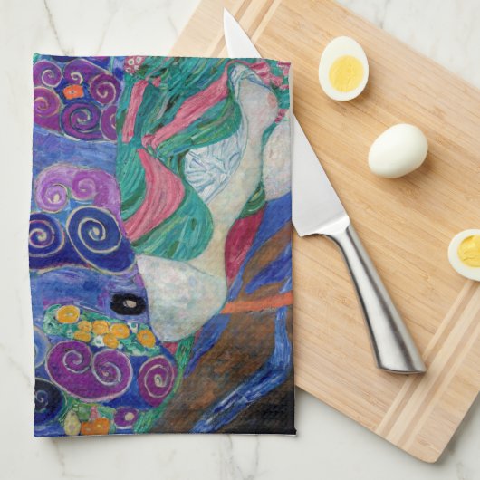 TEA TOWEL : GUSTAV KLIMT : VIRGIN THEEDOEK (Quarter Fold)