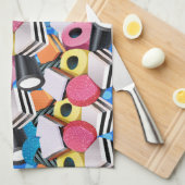 Tea Towel Licorice Snoep Cascade Theedoek (Quarter Fold)